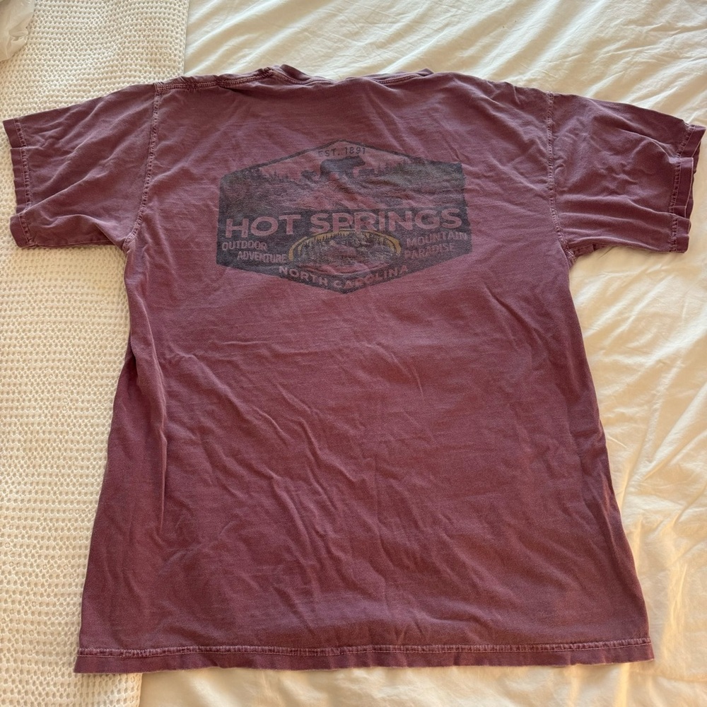 Comfort colors hot springs, north carolina t-shirt